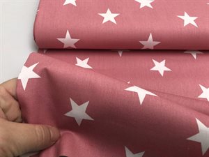 Poplin - blush med stor stjerne